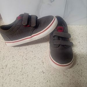 Vans Grey Velcro Shoes